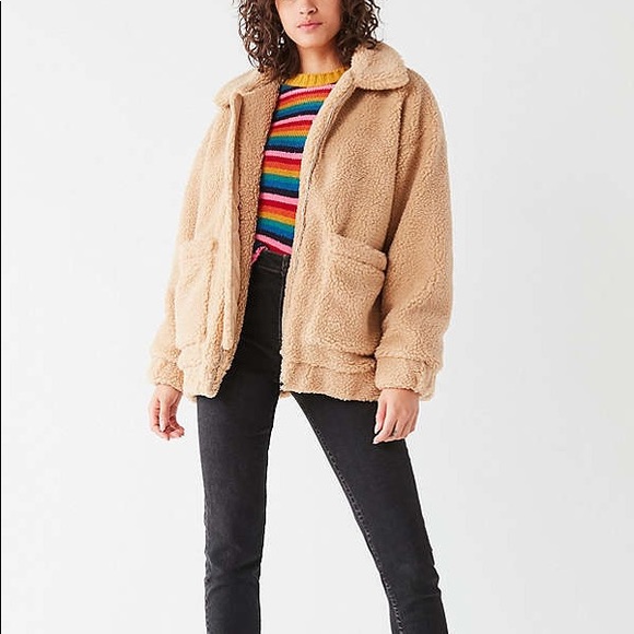 elodie oversized teddy jacket